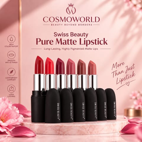 Swiss Beauty Pure Matte Lipstick Collection