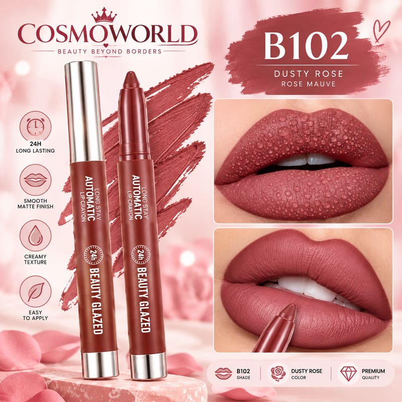 Beauty Glazed Automatic Lip Crayon – 24H Long Stay
