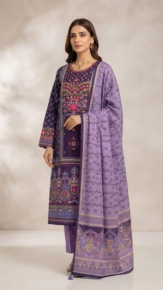 Kar Chupi Boutique Unstitched Three Piece 1
