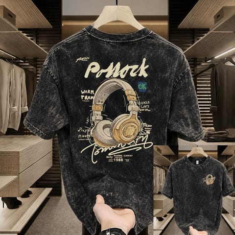 Premium Acid Wash Drop Shoulder T-Shirt