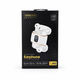 J40 for V5.4 Wireless 4-in-1 Earbuds In-Ear Hi-Fi Sound Active Noise Cancellation IPX5 Waterproof LED Power Display Sports 4