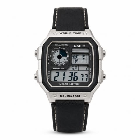 CASIO ILLUMINATOR LEATHER STRAP PREMIUM WATCH