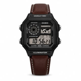 CASIO ILLUMINATOR LEATHER STRAP PREMIUM WATCH 3