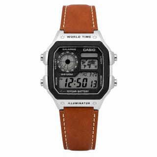 CASIO ILLUMINATOR LEATHER STRAP PREMIUM WATCH 4