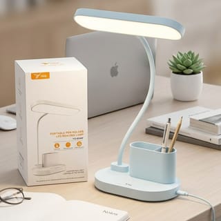 YAGE YG-8044F Portable Pen Holder LED Reading Lamp – Rechargeable Touch Control Desk Light with 1500mAh Battery, Adjustable Color Temperature & Flexible Hose Design 2