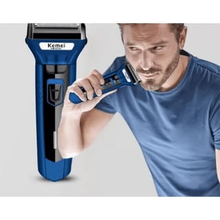 Kemei KM-6330 3-in-1 Rechargeable Hair Trimmer, Electric Shaver & Nose Clipper Grooming Kit – Universal Voltage, 60-Min Runtime & 4 Guide Combs 3