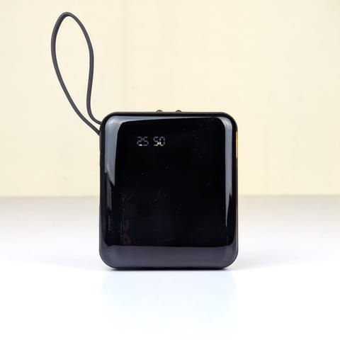 Smart 10000mAh Fast Charging Power Bank – Portable TWS & Phone Charger with Built-in Micro, Type-C, Lightning & USB Cables
