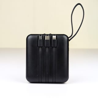 Smart 10000mAh Fast Charging Power Bank – Portable TWS & Phone Charger with Built-in Micro, Type-C, Lightning & USB Cables 2
