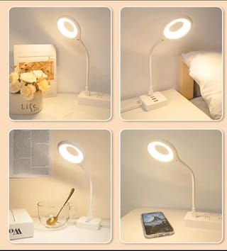 USB Smart Voice Control LED Light – Offline Voice Activated, 360° Flexible Plug & Play Reading Lamp for Laptop, Power Bank & Bedside (No WiFi Needed) 1