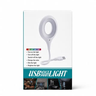 USB Smart Voice Control LED Light – Offline Voice Activated, 360° Flexible Plug & Play Reading Lamp for Laptop, Power Bank & Bedside (No WiFi Needed) 5
