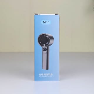 M11 Handheld Bladeless Mini Fan (Model: NL-619) – 1200mAh Rechargeable Portable Pocket Fan with 5-Speed Intelligent Digital Frequency Conversion & Type-C Charging 3