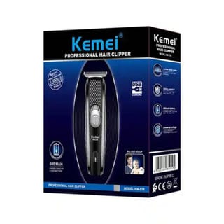 Kemei KM-039 Professional Hair Clipper & Beard Trimmer – Cordless USB Rechargeable Grooming Kit with Stainless Steel Blades, 130-Min Run Time & 3 Guide Combs 4