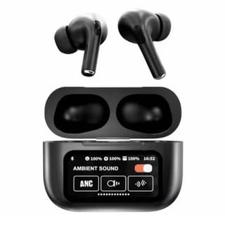A9 Pro ANC True Wireless Earbuds – Smart Touch Screen Charging Case, Active Noise Cancellation, 13mm Drivers, GPS Location & 35H Battery 4