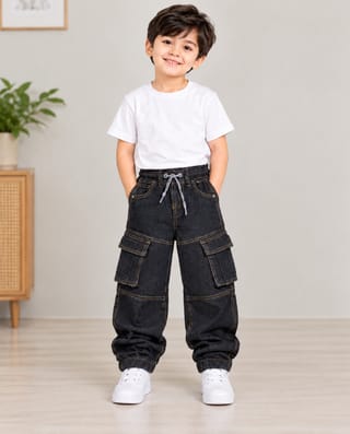 Boys Denim Baggy Joggers Pant 2-12Y  2