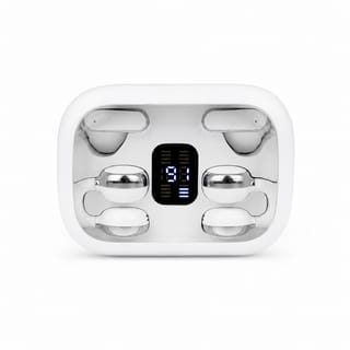 Q10 HiFi Stereo Sports Wireless Earbuds (2 Pairs) – 4-in-1 Combo Set with In-Ear & Open-Ear Clip Design, Bluetooth 5.4, LED Digital Display & IPX4 Waterproof 4