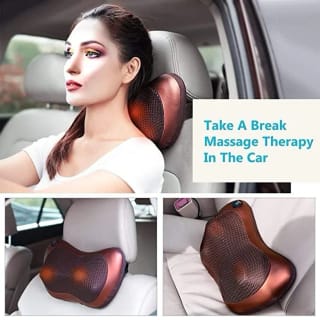 Electric Infrared Heating Massage Pillow for Neck & Back Relief 3