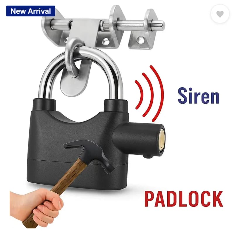 Heavy Duty Anti-Theft Security Alarm Padlock