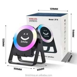 ZF18 Wireless Induction Sensor Speaker with Phone Stand & RGB Light 2