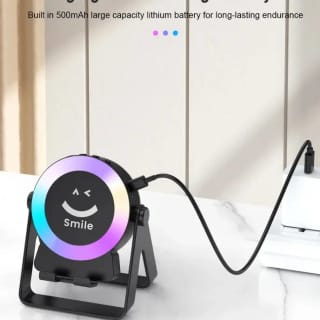 ZF18 Wireless Induction Sensor Speaker with Phone Stand & RGB Light 4