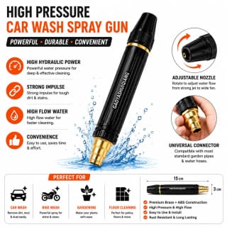 High-Pressure Car Wash & Garden Hose Nozzle Sprinkler 4