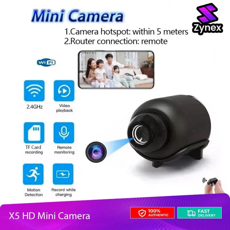 Mini Wireless WiFi Smart Security X5 Camera