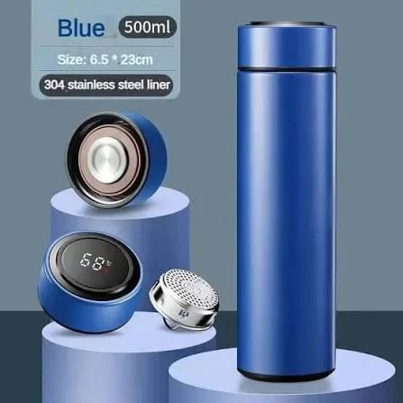 Smart LED Temperature Display Thermos Water Bottle (500ml)