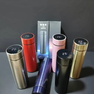 Smart LED Temperature Display Thermos Water Bottle (500ml) 2
