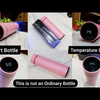 Smart LED Temperature Display Thermos Water Bottle (500ml) 4