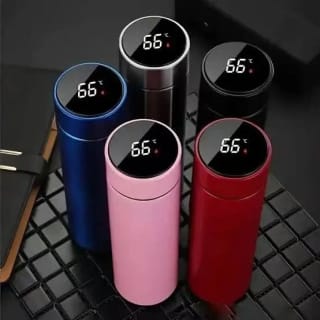 Smart LED Temperature Display Thermos Water Bottle (500ml) 5