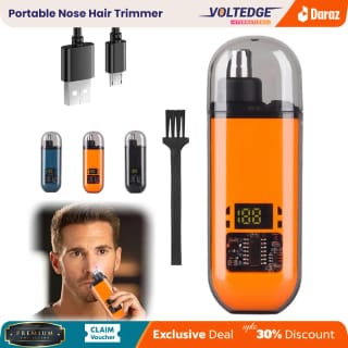 Rechargeable Mini Electric Nose & Ear Hair Trimmer with Digital Display 3