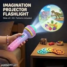 Kids Projection Flashlight Torch Toy with Slides 3
