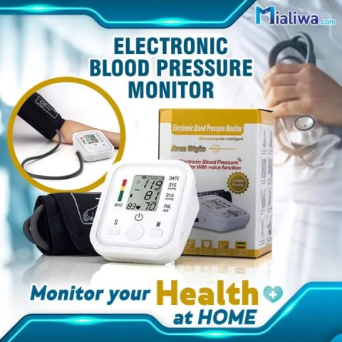 Digital Arm Blood Pressure & Pulse Monitor with Voice