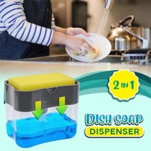 2-in-1 Soap Dispenser & Sponge Holder Caddy