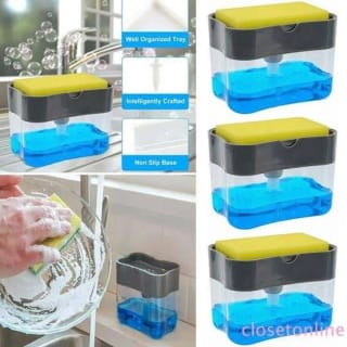 2-in-1 Soap Dispenser & Sponge Holder Caddy 3