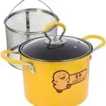 Mini Deep Fryer Pot with Strainer Basket 5
