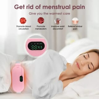 Period Cramp Relief Belt – Portable Electric Menstrual Heating Pad with Massager 1
