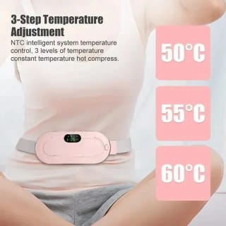 Period Cramp Relief Belt – Portable Electric Menstrual Heating Pad with Massager 5