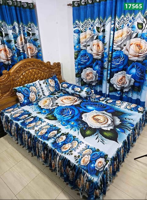 প্রিমিয়াম কোয়ালিটি 3D বেডশীট সেট – SBK-17565
