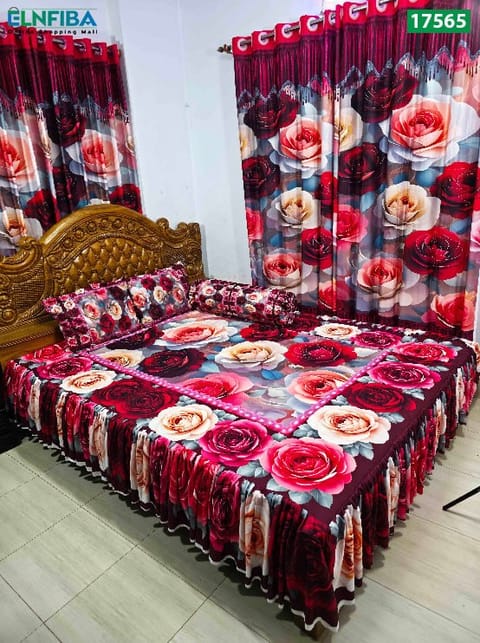 প্রিমিয়াম কোয়ালিটি 3D বেডশীট সেট – SBK-17565