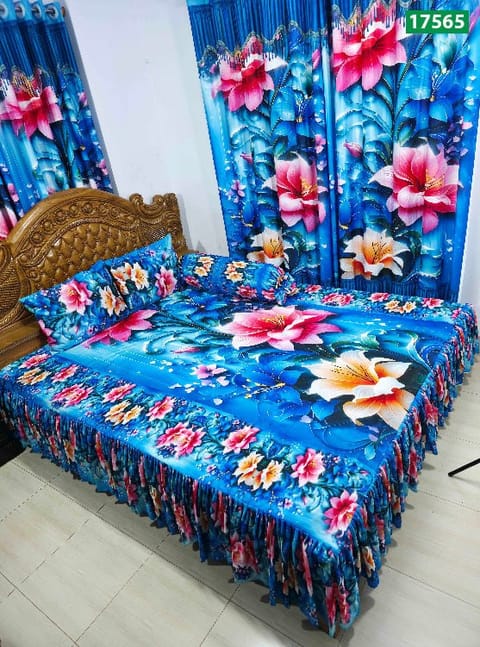 প্রিমিয়াম কোয়ালিটি 3D বেডশীট সেট – SBK-17565
