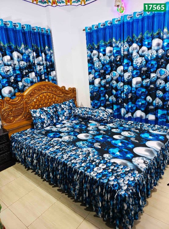 প্রিমিয়াম কোয়ালিটি 3D বেডশীট সেট – SBK-17565