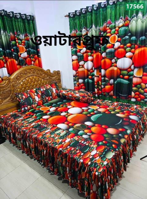 প্রিমিয়াম কোয়ালিটি 3D ওয়াটারপ্রুফ বেডশীট সেট – SBK-17566