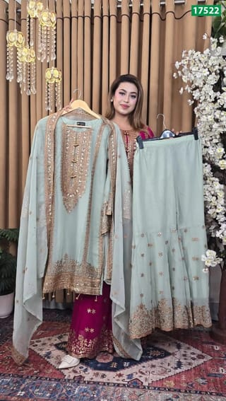Embroidery Work Stitched Collection – SAUD-17522 4