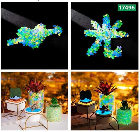 100 Pcs Glow in the Dark Radium Stones – SJE-17496