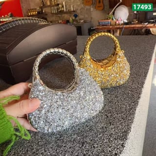# Diamond Encrusted Acrylic Clutch Bag – SMRS-17493 2