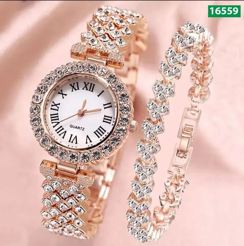 Fashion Bracelet & Watch Combo - SJE-16559