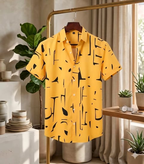 Premium China Micro Fabric Casual Half Sleeve Shirt For Men