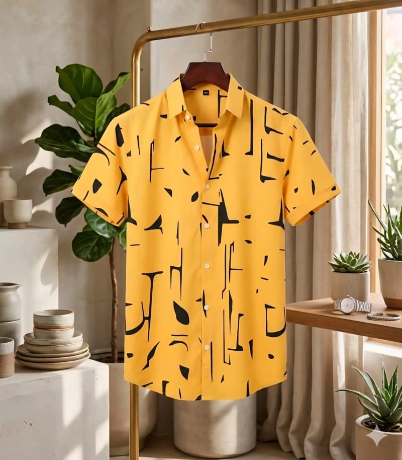 Premium China Micro Fabric Casual Half Sleeve Shirt For Men