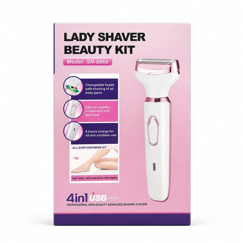 4-in-1 Rechargeable Lady Shaver Beauty Kit