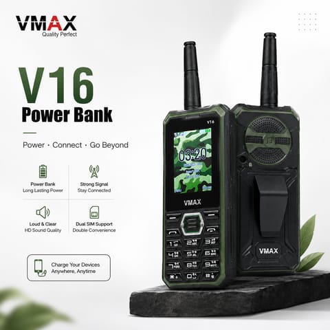 Vmax V16 Antina Phone Power Bank 5200mAh - 13184